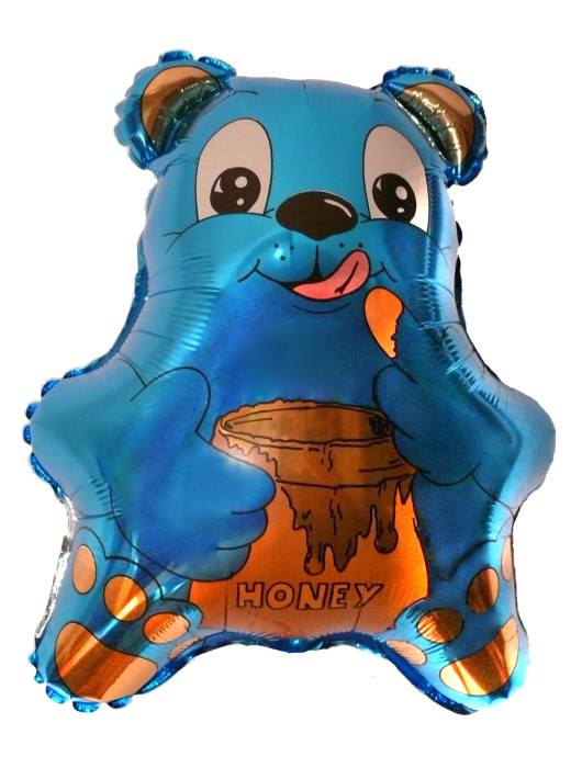 F Фигура Медведь с медом Голубой