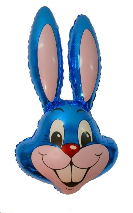 F Фигура Голова Кролик Синий, 35''/89см