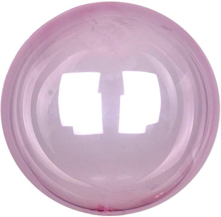 CN 3D СФЕРА Б/РИС, Deco Bubble, Кристалл Розовый, 18''/45см