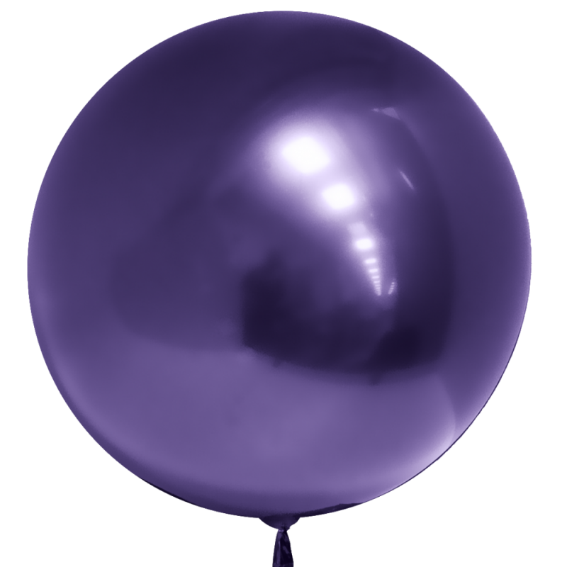CN 3D СФЕРА Б/РИС, Deco Bubble, Хром Фиолетовый, 18''/45см 