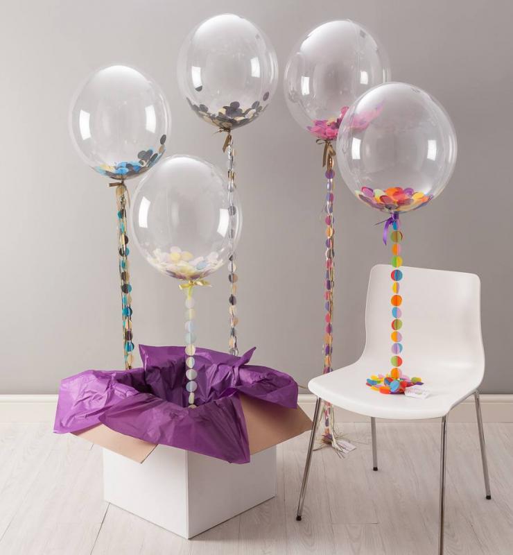 CN 3D СФЕРА Б/РИС, Deco Bubble Прозрачный, 24''/60см, 10шт