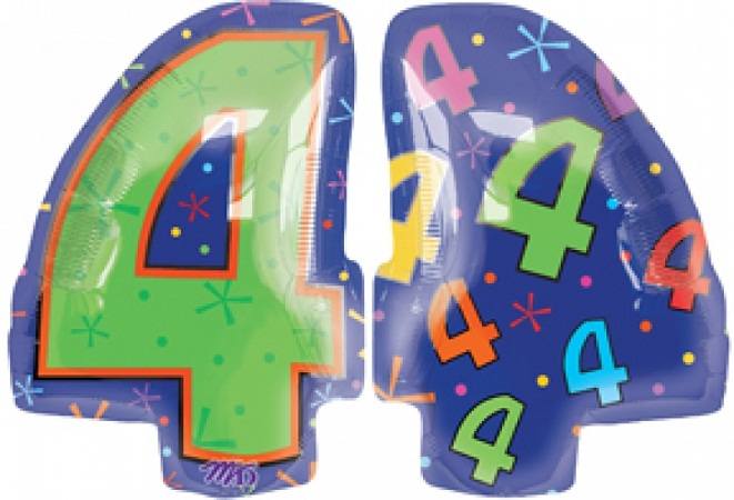 A Цифра "4" Мульти 18"/45 см