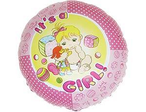 GR18"/45см Круг У вас девочка /300458