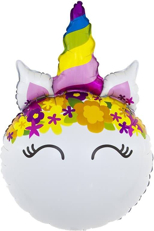 CN Фигура Голова Единорог Цветочный , 31''/79см С2139