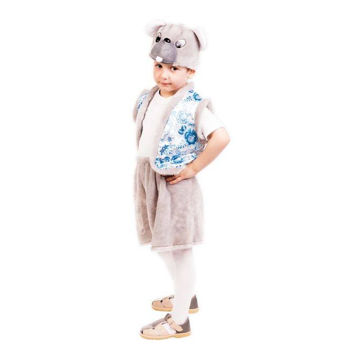 Костюм д/м Мышонок, гжель, 3-6лет /Сл
