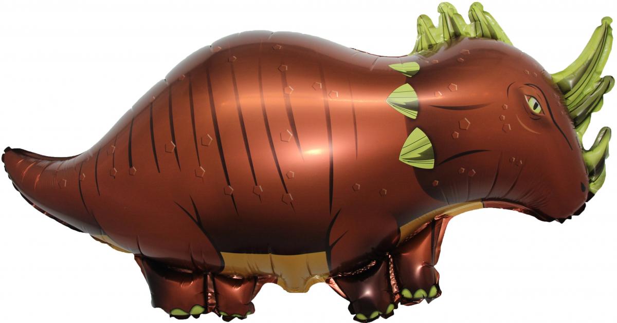 CN Фигура Динозавр Трицератопс, Коричневый темный, 38''/97см