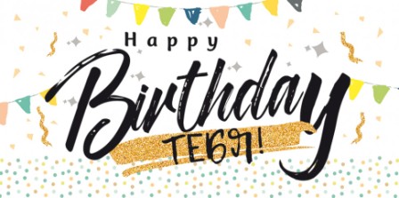 Конверт для денег "Happy birthday тебя", Флажки