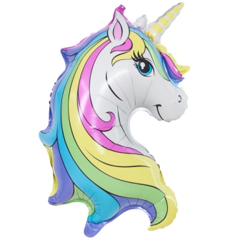 CN Фигура Голова Единорог Нежный , 32''/81см