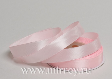 Лента Атлас Пудровый, 1,5см*22,85м.