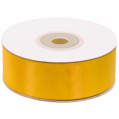 Лента Атлас Ярко-желтая 25*22,85м.