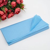 Бумага Тишью Небесный, (уп.10шт), 50*66см,