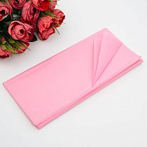 Бумага Тишью Розовый, (уп.10шт), 50*66см,