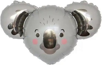 CN Фигура Голова Коала Милая, 34"/86см