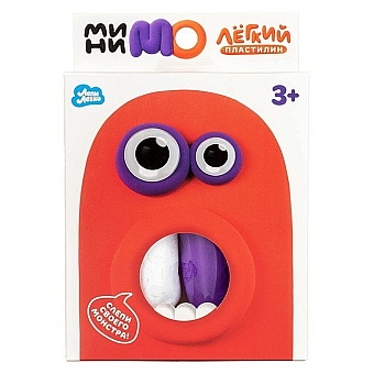 Пластилин Легкий, МиниМО Момо, 4цвета, 40г