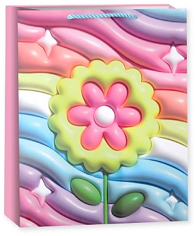 Пакет подарочный "Красочный цветок", Дизайн №1, 41*31*12см