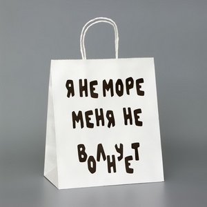 Пакет подарочный "Меня не волнует", 24*14*28см