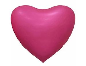 CN68"/173см Сердце Сатин Pink Розовый