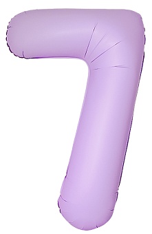 F 40''/102 см Фигура Цифра "7" Slim Лаванда, Матовый, 1 шт. в уп.,