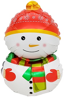 CN Фигура Мини Снеговик в шапочке, с клап., 5шт. в уп., 17''/43см