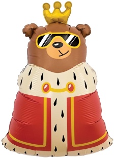 AG Фигура Медведь Король дня, 1шт. в уп. 31''/79 см