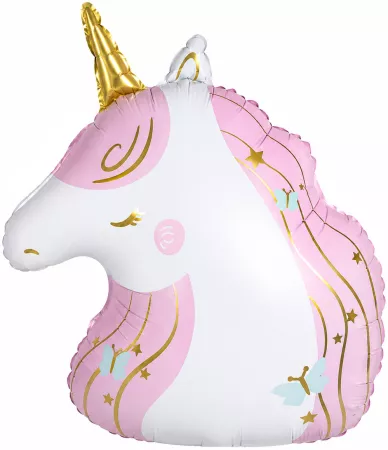 CN Фигура Голова Единорог Волшебный, Сатин, 31''/79см