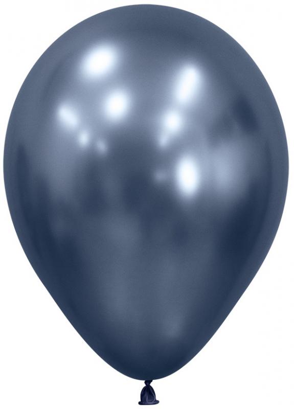 S05"/13см Рефлекс Галактический синий, (Зеркальные шары), 50шт