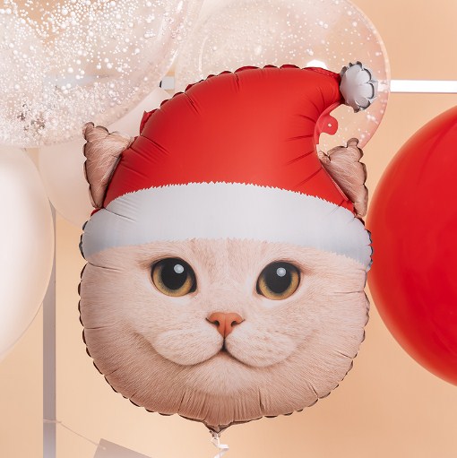 CN Фигура Новогодний Котик, 26"/66см